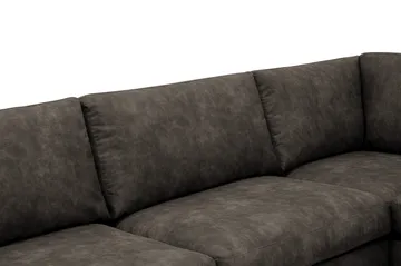 Ocean Lyx 4-sits Soffa med Schäslong Höger - Brun - Möbler - Vardagsrum - Soffor - Skinnsoffor