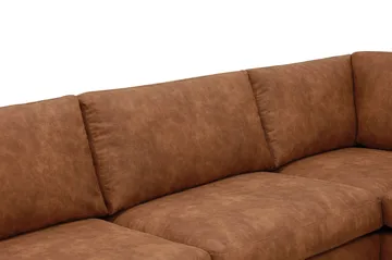 Ocean Lyx 4-sits Soffa med Schäslong Höger - Brun - Möbler - Vardagsrum - Soffor - Skinnsoffor