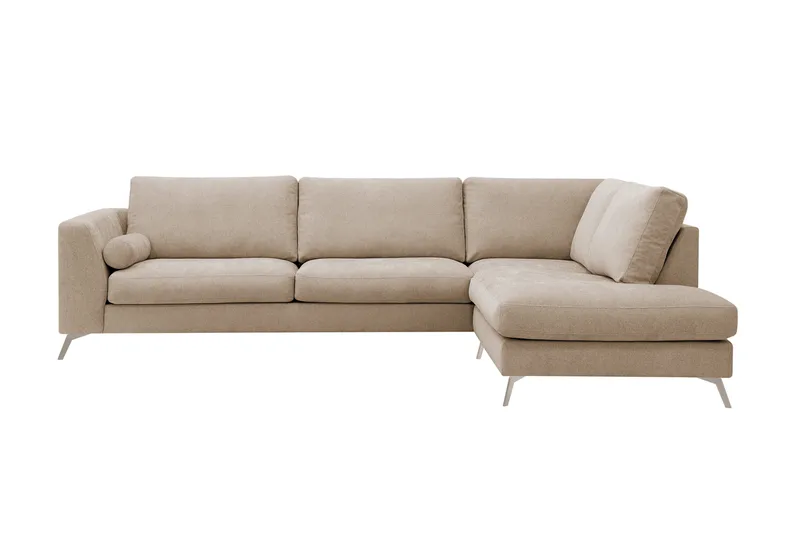 Ocean Lyx 4-sits Soffa med Schäslong Höger - Ljusbrun - Möbler - Vardagsrum - Soffor - Divansoffa & schäslong