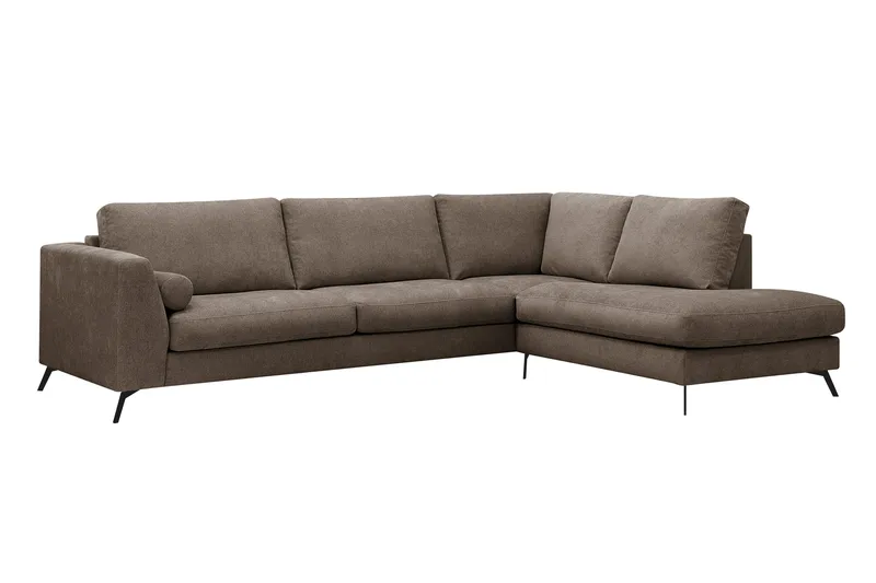 Ocean Lyx 4-sits Soffa med Schäslong Höger - Mörkbrun - Möbler - Vardagsrum - Soffor - Divansoffa & schäslong