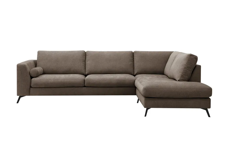 Ocean Lyx 4-sits Soffa med Schäslong Höger - Mörkbrun - Möbler - Vardagsrum - Soffor - Divansoffa & schäslong
