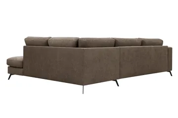 Ocean Lyx 4-sits Soffa med Schäslong Höger - Mörkbrun - Möbler - Vardagsrum - Soffor - Divansoffa & schäslong