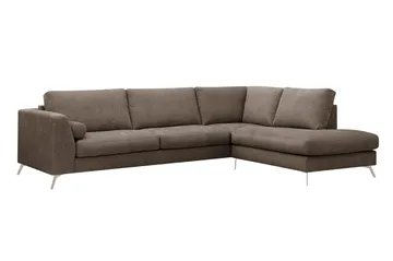 Ocean Lyx 4-sits Soffa med Schäslong Höger - Mörkbrun - Möbler - Vardagsrum - Soffor - Divansoffa & schäslong