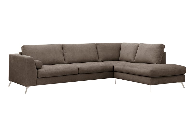 Ocean Lyx 4-sits Soffa med Schäslong Höger - Mörkbrun - Möbler - Vardagsrum - Soffor - Divansoffa & schäslong