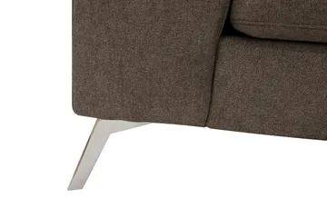 Ocean Lyx 4-sits Soffa med Schäslong Höger - Mörkbrun - Möbler - Vardagsrum - Soffor - Divansoffa & schäslong