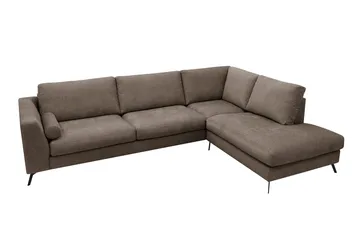Ocean Lyx 4-sits Soffa med Schäslong Höger - Mörkbrun - Möbler - Vardagsrum - Soffor - Divansoffa & schäslong