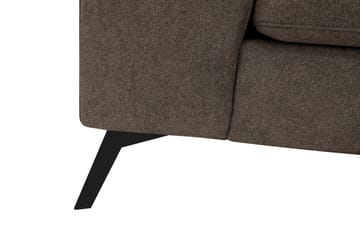 Ocean Lyx 4-sits Soffa med Schäslong Höger - Mörkbrun - Möbler - Vardagsrum - Soffor - Divansoffa & schäslong