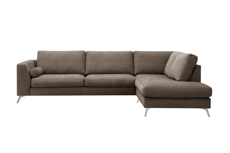 Ocean Lyx 4-sits Soffa med Schäslong Höger - Mörkbrun - Möbler - Vardagsrum - Soffor - Divansoffa & schäslong