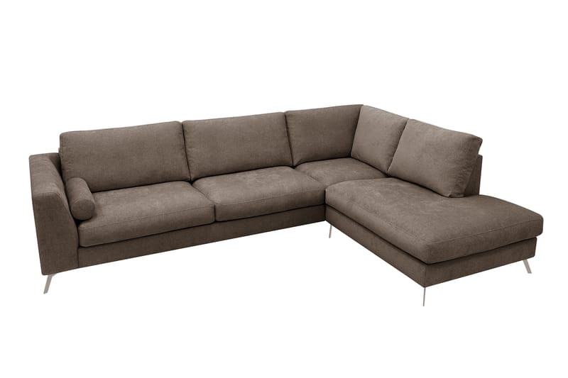 Ocean Lyx 4-sits Soffa med Schäslong Höger - Mörkbrun - Möbler - Vardagsrum - Soffor - Divansoffa & schäslong