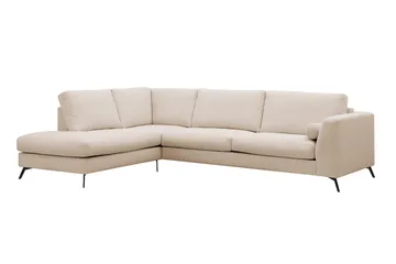 Ocean Lyx 4-sits Soffa med Schäslong Vänster - Beige - Möbler - Vardagsrum - Soffor - Divansoffa & schäslong