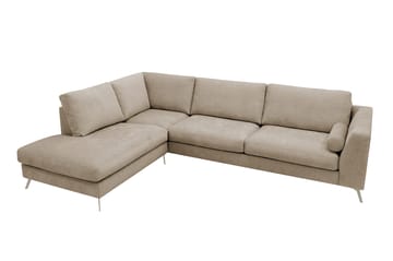 Ocean Lyx 4-sits Soffa med Schäslong Vänster - Brun - Möbler - Vardagsrum - Soffor - Divansoffa & schäslong