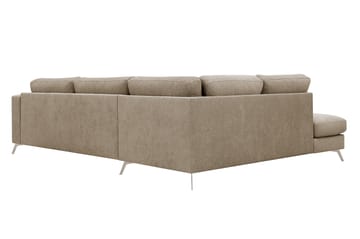 Ocean Lyx 4-sits Soffa med Schäslong Vänster - Brun - Möbler - Vardagsrum - Soffor - Divansoffa & schäslong