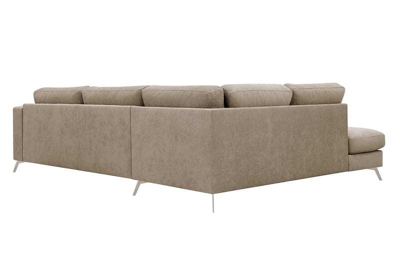 Ocean Lyx 4-sits Soffa med Schäslong Vänster - Brun - Möbler - Vardagsrum - Soffor - Divansoffa & schäslong