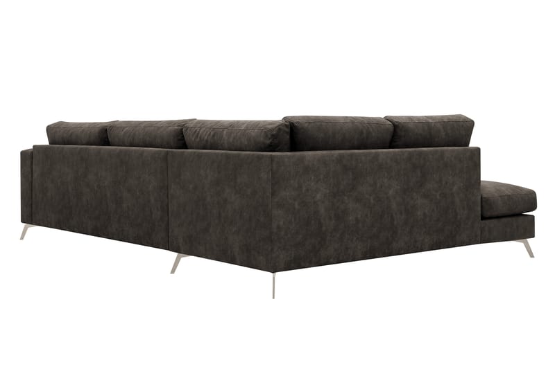 Ocean Lyx 4-sits Soffa med Schäslong Vänster - Brun - Möbler - Vardagsrum - Soffor - Skinnsoffor