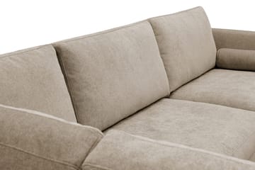 Ocean Lyx 4-sits Soffa med Schäslong Vänster - Brun - Möbler - Vardagsrum - Soffor - Divansoffa & schäslong