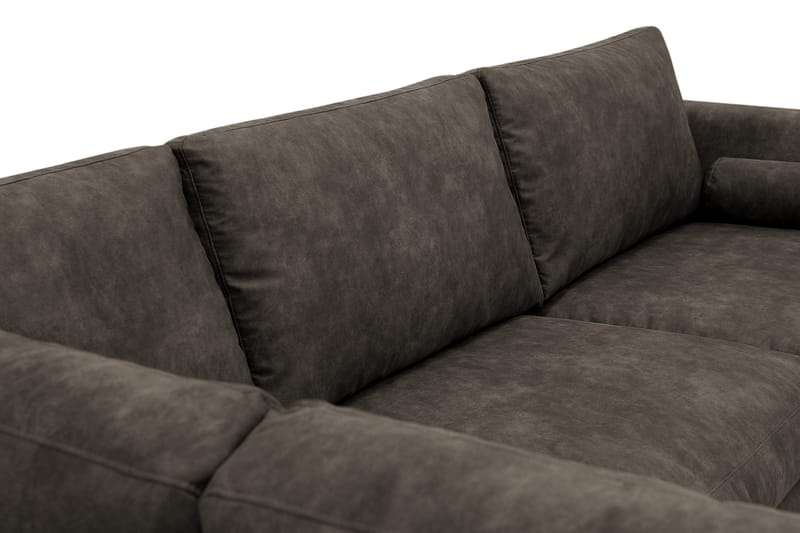 Ocean Lyx 4-sits Soffa med Schäslong Vänster - Brun - Möbler - Vardagsrum - Soffor - Skinnsoffor