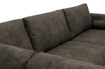 Ocean Lyx 4-sits Soffa med Schäslong Vänster - Brun - Möbler - Vardagsrum - Soffor - Skinnsoffor