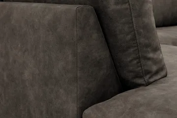 Ocean Lyx 4-sits Soffa med Schäslong Vänster - Brun - Möbler - Vardagsrum - Soffor - Skinnsoffor