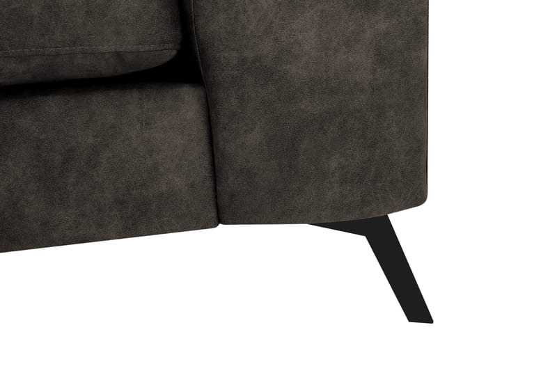 Ocean Lyx 4-sits Soffa med Schäslong Vänster - Brun - Möbler - Vardagsrum - Soffor - Skinnsoffor