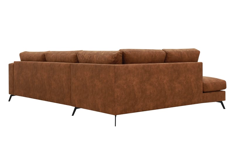 Ocean Lyx 4-sits Soffa med Schäslong Vänster - Brun - Möbler - Vardagsrum - Soffor - Skinnsoffor