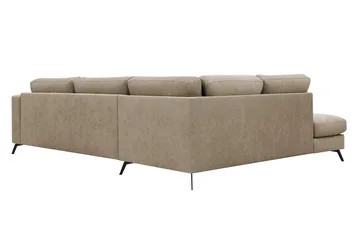 Ocean Lyx 4-sits Soffa med Schäslong Vänster - Brun - Möbler - Vardagsrum - Soffor - Divansoffa & schäslong