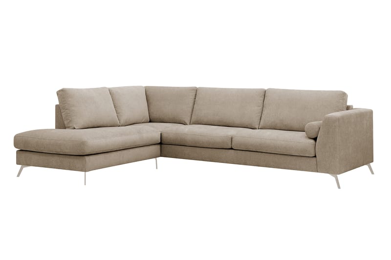 Ocean Lyx 4-sits Soffa med Schäslong Vänster - Brun - Möbler - Vardagsrum - Soffor - Divansoffa & schäslong