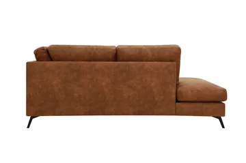 Ocean Lyx 4-sits Soffa med Schäslong Vänster - Brun - Möbler - Vardagsrum - Soffor - Skinnsoffor
