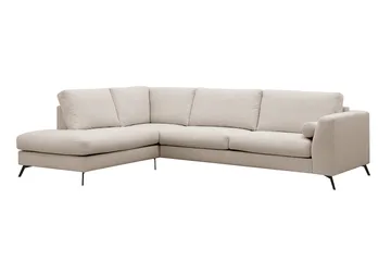 Ocean Lyx 4-sits Soffa med Schäslong Vänster - Greige - Möbler - Vardagsrum - Soffor - Divansoffa & schäslong