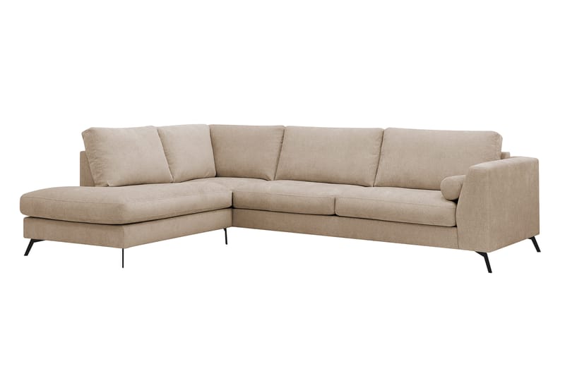 Ocean Lyx 4-sits Soffa med Schäslong Vänster - Ljusbrun - Möbler - Vardagsrum - Soffor - Divansoffa & schäslong
