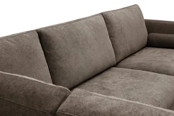 Ocean Lyx 4-sits Soffa med Schäslong Vänster - Mörkbrun - Möbler - Vardagsrum - Soffor - Divansoffa & schäslong