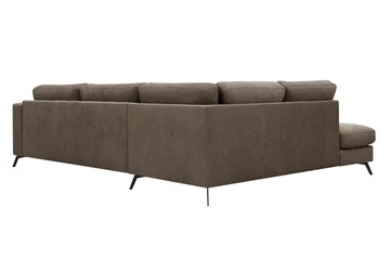 Ocean Lyx 4-sits Soffa med Schäslong Vänster - Mörkbrun - Möbler - Vardagsrum - Soffor - Divansoffa & schäslong