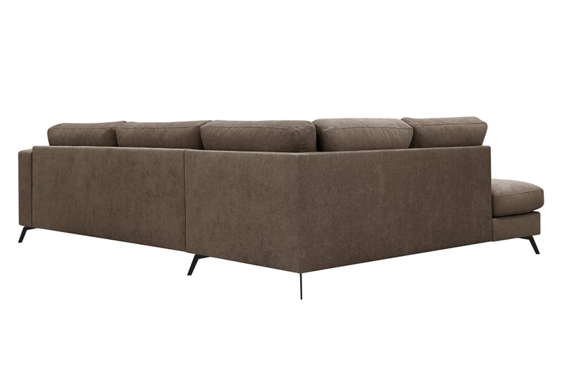 Ocean Lyx 4-sits Soffa med Schäslong Vänster - Mörkbrun - Möbler - Vardagsrum - Soffor - Divansoffa & schäslong