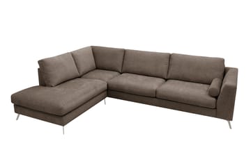 Ocean Lyx 4-sits Soffa med Schäslong Vänster - Mörkbrun - Möbler - Vardagsrum - Soffor - Divansoffa & schäslong