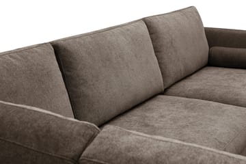 Ocean Lyx 4-sits Soffa med Schäslong Vänster - Mörkbrun - Möbler - Vardagsrum - Soffor - Divansoffa & schäslong