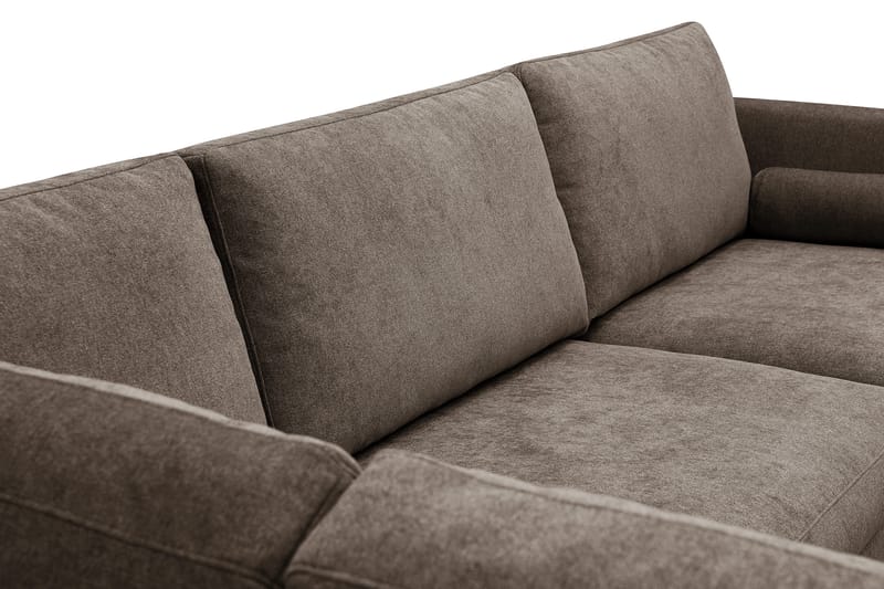 Ocean Lyx 4-sits Soffa med Schäslong Vänster - Mörkbrun - Möbler - Vardagsrum - Soffor - Divansoffa & schäslong