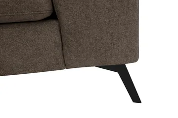 Ocean Lyx 4-sits Soffa med Schäslong Vänster - Mörkbrun - Möbler - Vardagsrum - Soffor - Divansoffa & schäslong