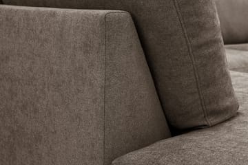 Ocean Lyx 4-sits Soffa med Schäslong Vänster - Mörkbrun - Möbler - Vardagsrum - Soffor - Divansoffa & schäslong