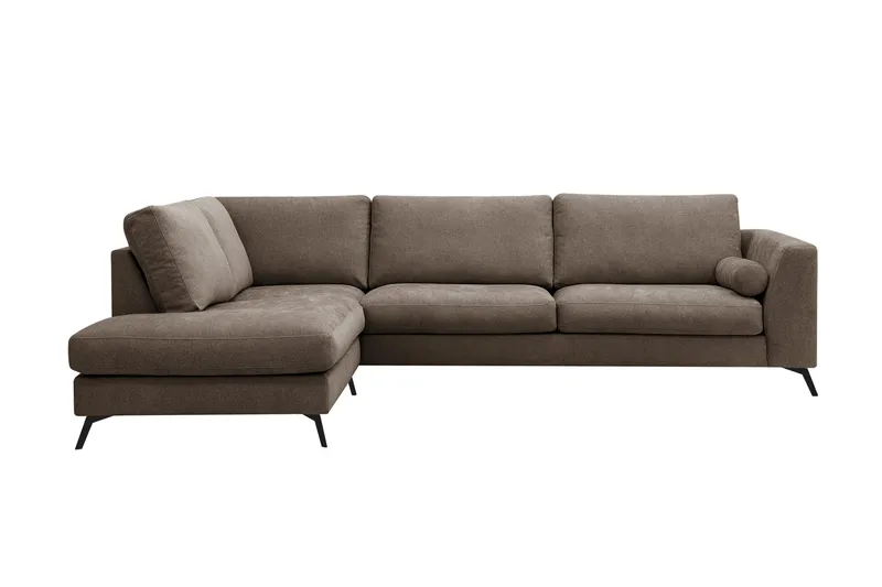 Ocean Lyx 4-sits Soffa med Schäslong Vänster - Mörkbrun - Möbler - Vardagsrum - Soffor - Divansoffa & schäslong
