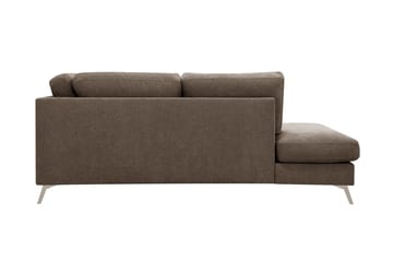 Ocean Lyx 4-sits Soffa med Schäslong Vänster - Mörkbrun - Möbler - Vardagsrum - Soffor - Divansoffa & schäslong