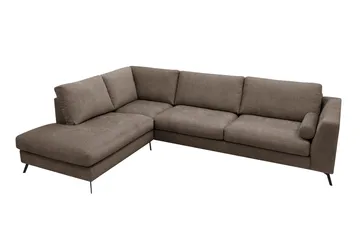Ocean Lyx 4-sits Soffa med Schäslong Vänster - Mörkbrun - Möbler - Vardagsrum - Soffor - Divansoffa & schäslong