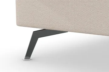 Ocean Lyx 4-sits Vänstervänd L-formad Schäslongsoffa i Tyg - Beige - Möbler - Vardagsrum - Soffor - Divansoffa & schäslong