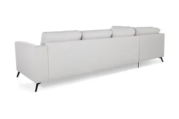 Ocean Lyx 4-sits Vänstervänd L-formad Schäslongsoffa i Tyg - Ljusgrå - Möbler - Vardagsrum - Soffor - Divansoffa & schäslong