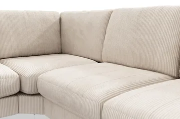 Ocean Lyx 5-sits Vändbar L-formad Hörnsoffa i Manchester - Beige - Möbler - Vardagsrum - Soffor - Hörnsoffor