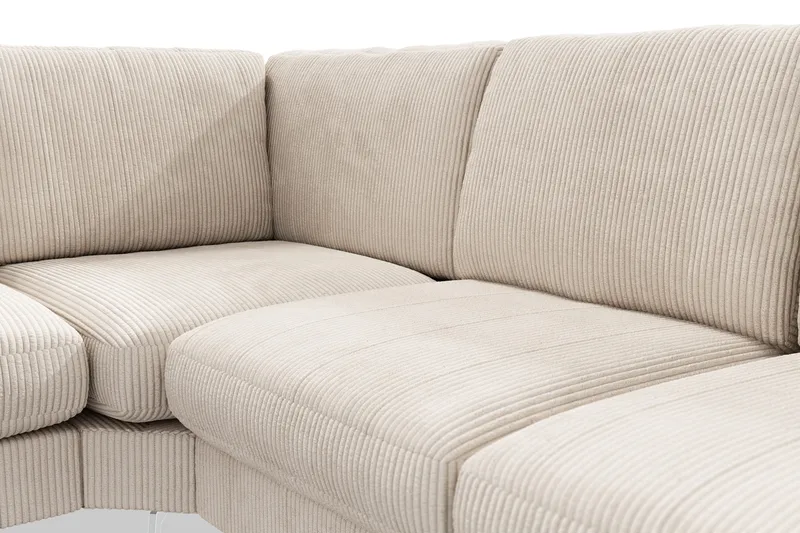 Ocean Lyx 5-sits Vändbar L-formad Hörnsoffa i Manchester - Beige - Möbler - Vardagsrum - Soffor - Hörnsoffor
