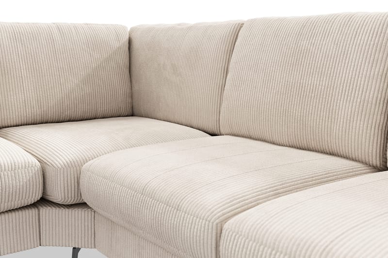 Ocean Lyx 5-sits Vändbar L-formad Hörnsoffa i Manchester - Beige - Möbler - Vardagsrum - Soffor - Hörnsoffor