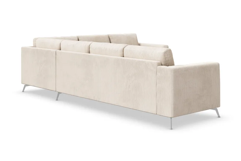 Ocean Lyx 5-sits Vändbar L-formad Hörnsoffa i Manchester - Beige - Möbler - Vardagsrum - Soffor - Hörnsoffor
