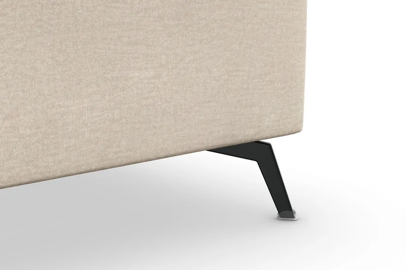 Ocean Lyx 5-sits Vändbar L-formad Hörnsoffa i Sammet - Beige - Möbler - Vardagsrum - Soffor - Hörnsoffor