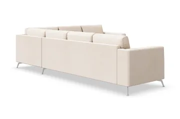 Ocean Lyx 5-sits Vändbar L-formad Hörnsoffa i Tyg - Beige - Möbler - Vardagsrum - Soffor - Hörnsoffor