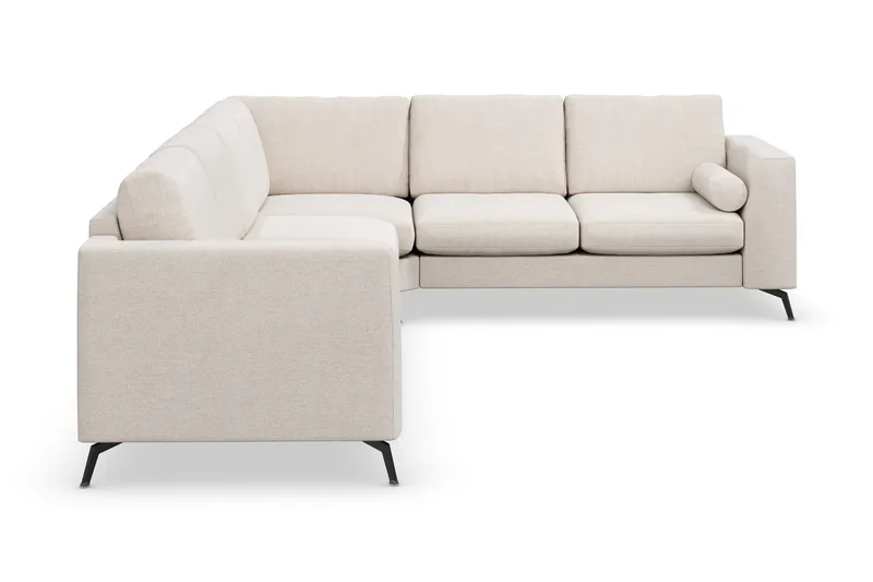 Ocean Lyx 5-sits Vändbar L-formad Hörnsoffa i Tyg - Beige - Möbler - Vardagsrum - Soffor - Hörnsoffor