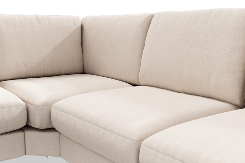 Ocean Lyx 5-sits Vändbar L-formad Hörnsoffa i Tyg - Beige - Möbler - Vardagsrum - Soffor - Hörnsoffor